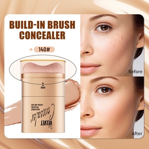 Venta al por mayor base <span class=keywords><strong>corrector</strong></span> <span class=keywords><strong>borrador</strong></span> doble cabeza base palo de larga duración sin derramamiento cuidado de la piel cepillo cosmético - Product Image 2