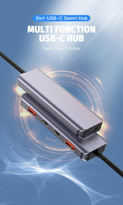 OEM 10Gbps USB3.2Gen2 <span class=keywords><strong>USB</strong></span> <span class=keywords><strong>C</strong></span> ฮับ5-in-1 Docking Station 100W PD Flash CHARGING <span class=keywords><strong>USB</strong></span>-A + <span class=keywords><strong>USB</strong></span>-<span class=keywords><strong>C</strong></span> สำหรับแล็ปท็อป MacBook pro/air - Product Image 6