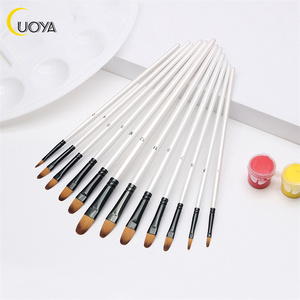 Juego <span class=keywords><strong>de</strong></span> Pinceles <span class=keywords><strong>de</strong></span> <span class=keywords><strong>Pintura</strong></span> al Óleo <span class=keywords><strong>de</strong></span> la Mejor Calidad, Marca LUOYA, Pelo Redondo <span class=keywords><strong>de</strong></span> Nailon con Mango <span class=keywords><strong>de</strong></span> Madera, Jiangxi, Diferentes Tipos para Dibujar y Pintar <span class=keywords><strong>en</strong></span> Lienzo - Product Image 1