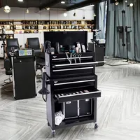 Chariot de Rangement Mobile Professionnel Robuste pour Outils de Coiffure, Barbiers, Tatoueurs – Servante à Tiroirs Roulante