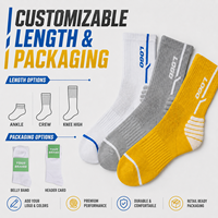 Chaussettes d'entraînement personnalisées avec logo, chaussettes de performance légères pour la course à pied, le fitness et un style de vie actif