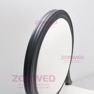 Sillas y Mesas de Banquete de Vinilo Blanco Apilables de Aluminio Negro de Lujo al por Mayor para Salones de Fiesta de Hotel Louis para Eventos de Boda - Product Image 5