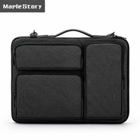 Sac à bandoulière pour ordinateur portable multi-poches 14-16 pouces avec logo personnalisé, antichoc, pour cadeaux d'entreprise