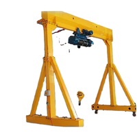 Grue portique mobile à poutre simple certifiée CE ISO, capacité 3, 4 et 5 tonnes, avec télécommande électrique sans fil