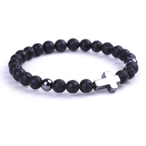 Bracelet en <span class=keywords><strong>pierre</strong></span> naturelle pour femme, bracelet à breloques en œil <span class=keywords><strong>de</strong></span> tigre, bijoux religieux pour un usage quotidien - Product Image 4