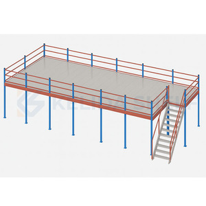 Nhiệm vụ nặng nề kho Loft gác lửng thép nền tảng Giá đa cấp gác mái lưu trữ hệ thống kệ tùy chỉnh thực hiện cấu trúc - Product Image 6