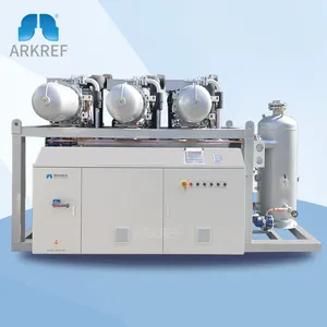 ARKREF Equipamento de refrigeração para armazenamento a frio Unidade de compressor paralela de parafuso de alta temperatura para rack de Compressor de parafuso Bitzer