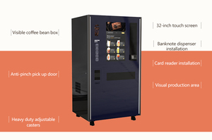 Estación expendedora todo en uno de café, refrescos y aperitivos, con sistema de pago sin efectivo, pantalla táctil, autoservicio y comercial, de grano a taza. - Product Image 3
