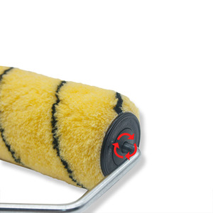 Kuas Cat Dinding DIY OEM Kelas Industri Motif Kulit Harimau Bergaris PP+TPR Gagang Beavertail Dua Warna 7 inci Garansi 3 Tahun Buatan Cina - Product Image 4