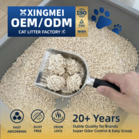 XINGMEI Vente en gros en usine Litière pour chat tofu biodégradable naturelle 5kg Jetable 5kg