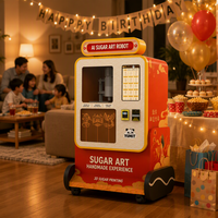 Machine distributrice automatique de peinture au sucre haute efficacité, imprimante d'art sucré en libre-service pour centres commerciaux, magasins, restaurants et événements