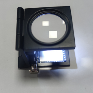 10x gấp quy mô vĩ độ và kinh độ mật độ đo lường bằng cách sử dụng vải Pigeon Eye <span class=keywords><strong>LED</strong></span> kính lúp - Product Image 1