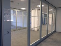 BSEN1634 EI120 54mm Panel de fijación de pared de partición de vidrio transparente resistente al fuego Ventanas fijas para supermercado Escuela Estilo de diseño chino