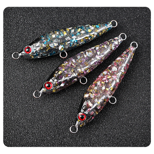 OEM 70mm 17g Harz-Sinkköder mit eingebautem Blei, Weitwurf-Hardbait mit Laser-Glitter für Salzwasserfischen - Product Image 3