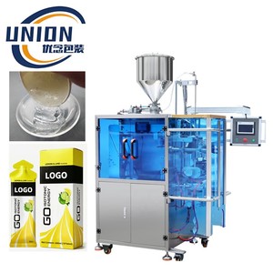 Macchina Automatica VFFS per Confezionamento di Gel Energetico Sportivo in Buste Irregolari, Integratore di <span class=keywords><strong>Carboidrati</strong></span> Rapidi - Product Image 1