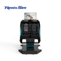 Renixsim Equipo de simulación de realidad virtual Interior 2 jugadores Simulador de vuelo giratorio de 360 grados 9D Arcade VR Máquina de juego