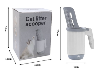 Cat <strong>Litter</strong> <strong>Scoop</strong> Integrated Cat <strong>Litter</strong> <strong>Shovel</strong> and Refill Bag Bundle Cat <strong>Litter</strong> Sifter <strong>Scoop</strong> System With Extra Waste Bag Box - Product Image 6