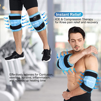 Pack de glace réutilisable pour genoux, Pack de Gel de glace chaude et froide pour la thérapie du genou, pour les douleurs musculaires