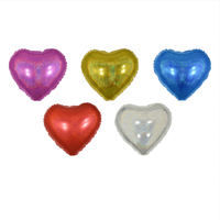 Ballons en aluminium en forme de cœur, d'étoile et ronds de 18 pouces, emballés individuellement, écologiques, sans danger pour les enfants, pour les fêtes d'anniversaire, la rentrée scolaire, décoration BSCI