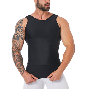 Camiseta de Compresión Transpirable para Hombre, Estilo Piel de Tiburón, Moldeadora, Adelgazante, para Entrenamiento, Doble Capa, Corrección de Postura - Product Image 1