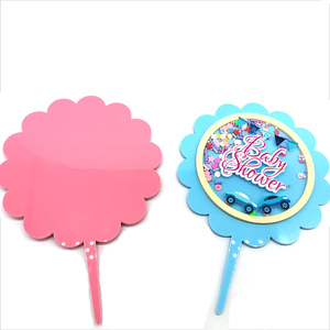 Nuovi prodotti 3D Art stampa torta del bambino decorazione acrilico Baby Shower torta Topper <span class=keywords><strong>per</strong></span> la festa di compleanno del bambino - Product Image 4