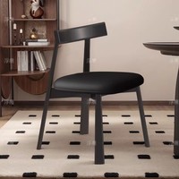 Chaise de salle à manger en bois massif nordique avec rembourrage en coton et lin doux, design moderne pour la maison, les cafés et les hôtels