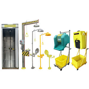 Station de sécurité avec station de lavage des yeux, <span class=keywords><strong>douche</strong></span> d'urgence en acier inoxydable, lavage des yeux de haute qualité, <span class=keywords><strong>douche</strong></span> de sécurité avec pédale - Product Image 1