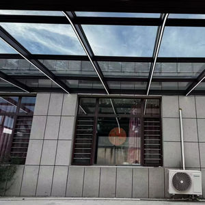 Salle de soleil de <span class=keywords><strong>toit</strong></span> plat de verre feuilleté d'aluminium de conception moderne pour <span class=keywords><strong>le</strong></span> balcon extérieur de jardin d'appartement de villa - Product Image 1