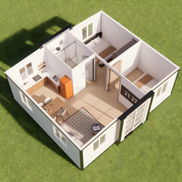 Casa Contenedor Expandible con Estructura de Aluminio, Ligera y Modular, de 20 pies/40 pies, Fácil de Montar, para Espacios Comerciales, Hoteles y Salas de Estar