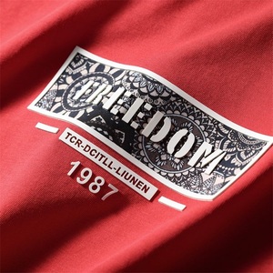 Bán Buôn <span class=keywords><strong>T</strong></span>ùy Chỉnh 3D Nâng Cao Cao Su In Logo O Cổ Người Đàn Ông Của <span class=keywords><strong>T</strong></span> Áo Sơ Mi - Product Image 3