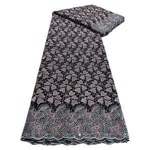 NI.AI último 2025 encaje de gasa suiza de alta calidad tela de encaje de tul nigeriano africano encaje de algodón vestido Formal de fiesta de graduación - Product Image 3