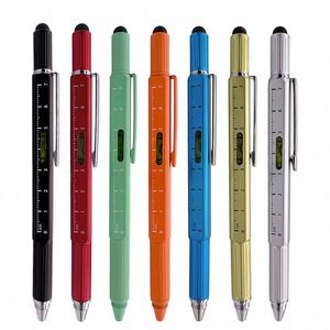 6-in-1 <b>Multi</b>-Functional Heavy Metal Ballpoint <b>Pen</b> with Universal for for Home Use Gift Giving Custom PS-20250902-4 1.0mm Tip - Product Image 6