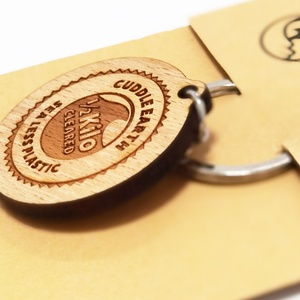 Promotional Gifts Favors Charm Wood <b>Key</b> <b>Chain</b> Custom Personalized Carving Plain Pouch Cork Blank Wooden Keychain - Product Image 6