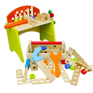 Jeu de rôle éducatif pour enfants, outil de jardin, Simulation d'établi en <span class=keywords><strong>bois</strong></span>, jouet pour enfants - Product Image 3