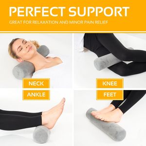 2 Packs d'oreiller cervical en mousse à mémoire de forme <span class=keywords><strong>pour</strong></span> le sommeil au <span class=keywords><strong>lit</strong></span>, le soulagement des douleurs à deux jambes et au dos - Product Image 3