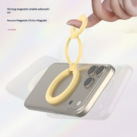 Logo personnalisé 360 °   Support de téléphone rotatif et flexible avec anneau de maintien et béquille, portable pour utilisation sur bureau, compatible avec les coques de téléphone