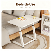 Table d'ordinateur portable ergonomique pliable en bois, moderne, avec tiroir, réglable, extensible, gain de place, écologique