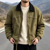 Veste de travail respirante pour homme, style Detroit, fermeture éclair, toile.