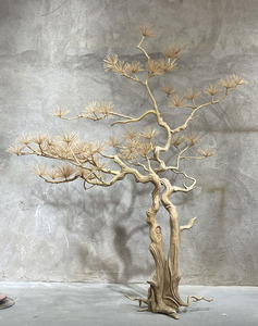 Chào Mừng Bạn Câu Lạc Bộ Mall Trang Trí Thông Rắn Gỗ Khắc Cây Đồ Trang Trí Thân Thiện Với Môi Mô Phỏng Cây Cho Xe Nội Thất Trang Trí Nội Thất - Product Image 4