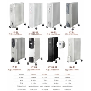 HY-D6 dầu đầy tản nhiệt điện dầu đầy nóng với điều khiển từ xa và màn hình <span class=keywords><strong>LCD</strong></span> hiển thị - Product Image 2