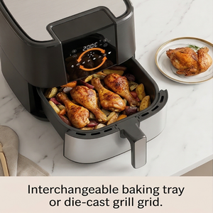 Nueva Freidora de Aire Digital de 5.4L y 1500W  80-200 ℃   360 °   Horno Freidora de Aire sin Aceite para Cocina Saludable con Circulación de Aire Caliente para <span class=keywords><strong>el</strong></span> Hogar - Product Image 6