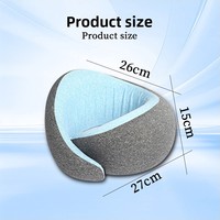 Vente chaude Oreiller de voyage en forme de U avec mousse à mémoire de forme Rebond lent Impression de logo personnalisé Oreiller de cou d'avion Caractéristique Massage