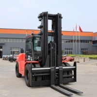 Chariot élévateur diesel 12 tonnes (12t) pour la construction, l'usine de pierres, chariot élévateur pour travaux lourds, fabricant de chariots élévateurs
