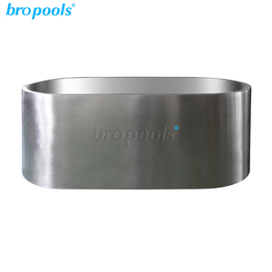 Bropool 304 thép không gỉ hình bầu dục bồn tắm <span class=keywords><strong>spa</strong></span> cho Ice Bath thưởng thức lạnh Plunge & cơ bắp điều trị thư giãn - Product Image 2