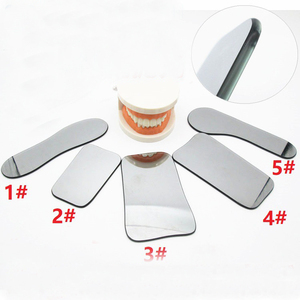 Riflettore di immagini ortodontiche dentali specchi in vetro a doppia faccia 5 pezzi immagine fotografica specchio per riflettore intraorale in acciaio inossidabile - Product Image 5