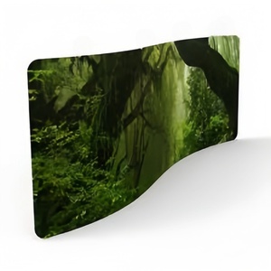 Aufrichtige Werbung für S-Form Tension Fabric Ausstellungs regale Aluminium rahmen 10 * 8ft Größe Gerade gebogene Designs für - Product Image 1