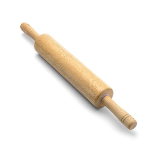 Cổ Điển Nướng Nhà Cung Cấp Công Cụ 17Inch Kẹo Ngọt Pastry Bột Con Lăn Bằng Gỗ Cán Pin Rose Gỗ Cán Pin - Product Image 5