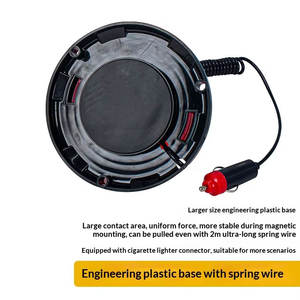 Luz <span class=keywords><strong>de</strong></span> Advertencia LED Magnética para Montacargas, Conector para Encendedor <span class=keywords><strong>de</strong></span> Cigarrillos, 24 Luces Intermitentes, <span class=keywords><strong>Señal</strong></span> <span class=keywords><strong>de</strong></span> Techo para Autobús <span class=keywords><strong>Escolar</strong></span> - Product Image 4