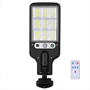 Vente en gros de lampes murales solaires LED d'extérieur pour jardin, IP65, détection de mouvement, patio, porte de garage, étanche, sécurité, télécommande - Product Image 1