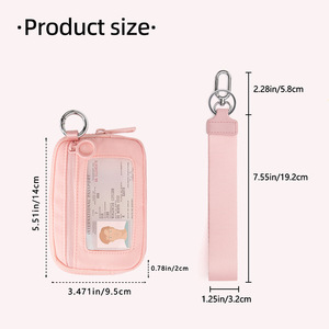 Creative <b>Mini</b> Keychain Wallet Detachable Strap Portable Coin Purse Trendy <b>Storage</b> Cute Functional Pendant Pouch Daily Use Belt - Product Image 4